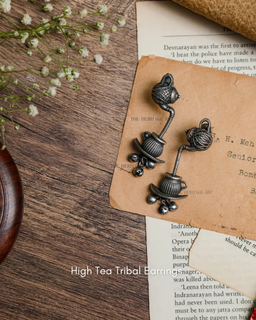 High tea Tribal Earrings
